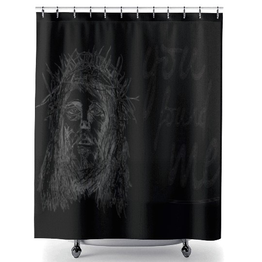 jesus christian Shower Curtains