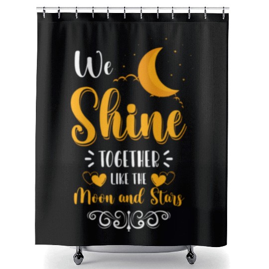 Star Asterisks Sun Shower Curtains
