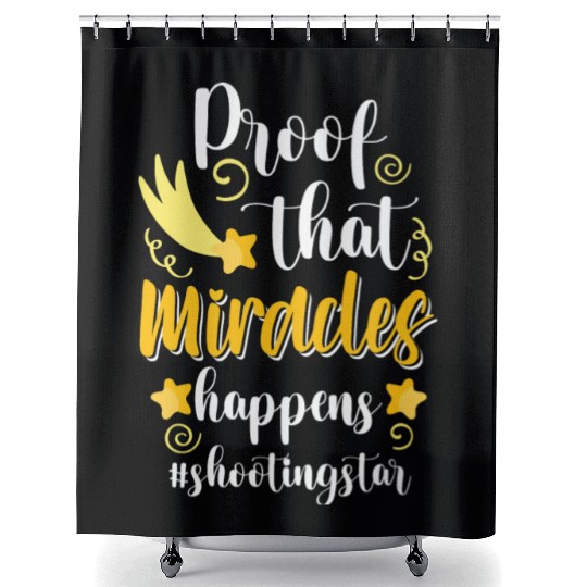 Shooting Star Moon Wishes Shower Curtains