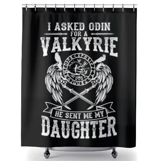 Asked For Valkyrie Viking Odin Thor Valhalla Shower Curtains