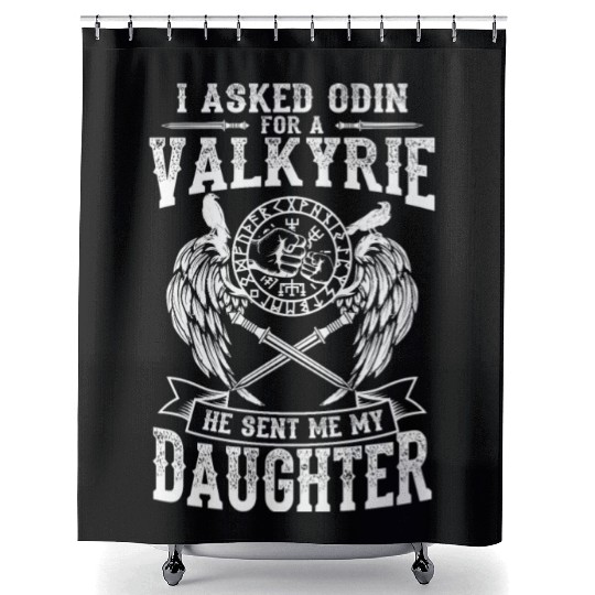 Asked For Valkyrie Viking Odin Thor Valhalla Shower Curtains