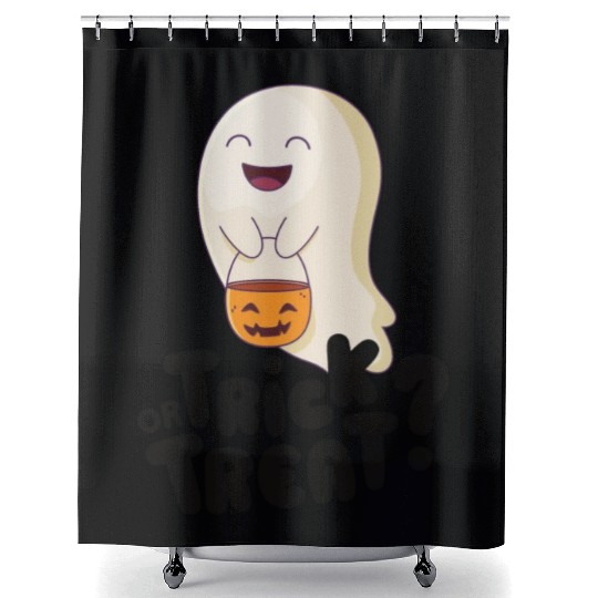Trick or treat Shower Curtains