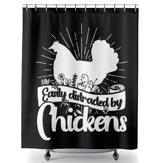 Chickens Rooster Chicken Farmer Hen Poultry Cock Shower Curtains