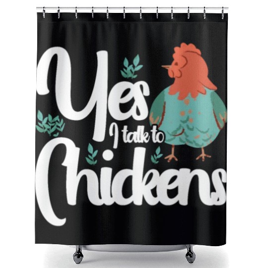 Chickens Rooster Chicken Farmer Hen Poultry Cock Shower Curtains
