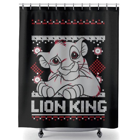 Lion King Christmas Shower Curtains