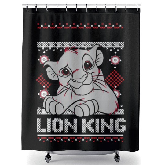 Lion King Christmas Shower Curtains