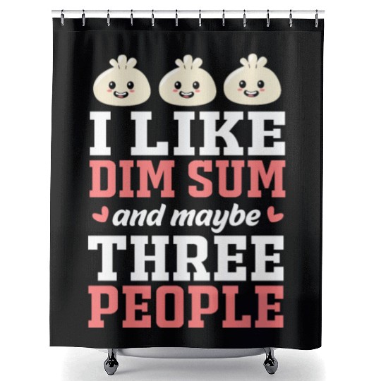 Funny Dim Sum Lover Dumpling Chinese Food Shower Curtains
