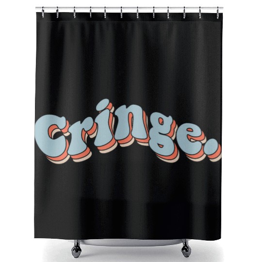 Cringe Shower Curtains