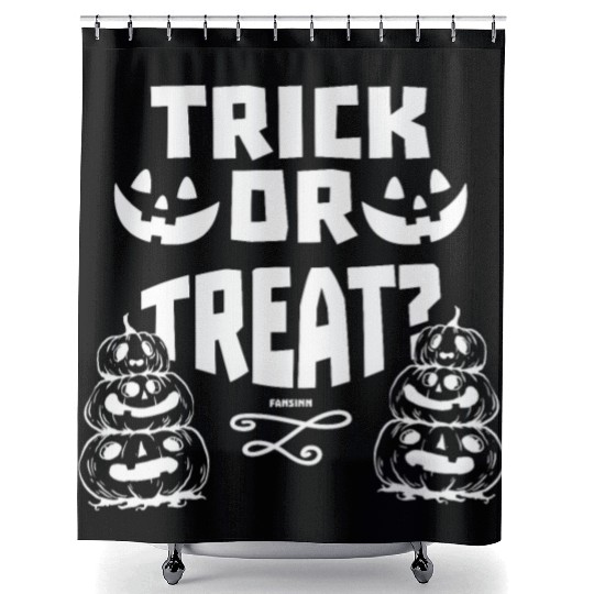 Halloween Party Trick Or Treat Jack O Lantern Shower Curtains