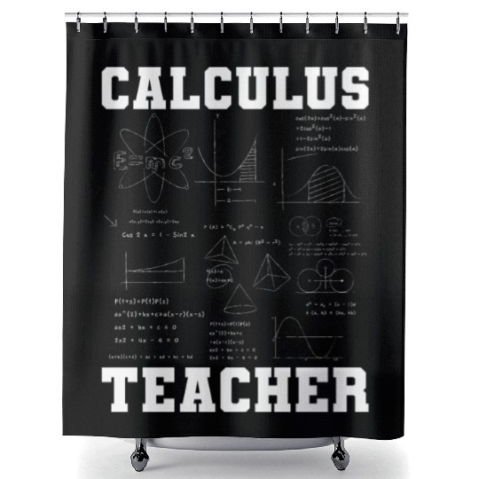 Funny Calculus Teacher Mathematics Joke Humor Math Shower Curtains