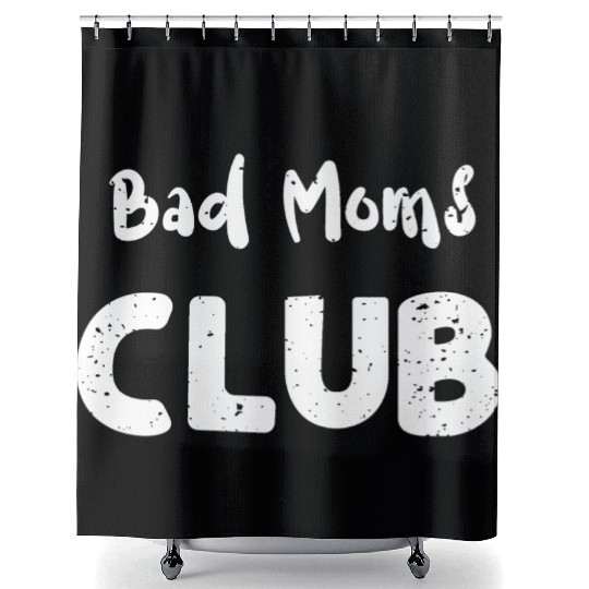 Bad Moms Club - Cheetah Shower Curtains