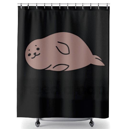 I Need a Nap Sleepy Seal Shower Curtains
