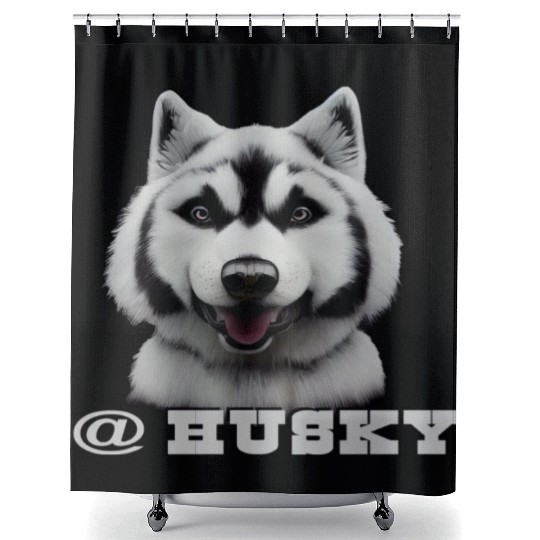 Husky Shower Curtains