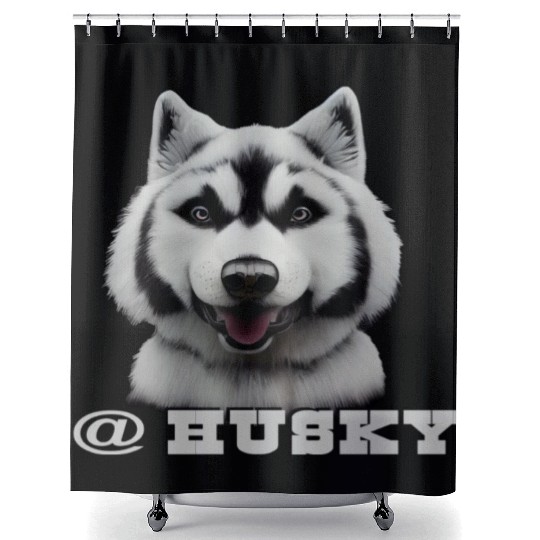 Husky Shower Curtains