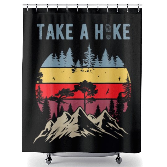 Hiking Nature Hike Hiker Outdoor Funny Take a Hike Shower Curtains