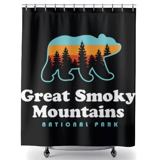 Great Smoky Mountains Bear Great Smoky Mountains Shower Curtains