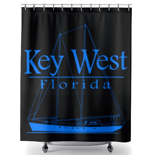Sailing Key West Florida Vacation Shower Curtains