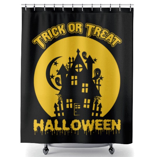 Trick or Treat Halloween Shower Curtains Design