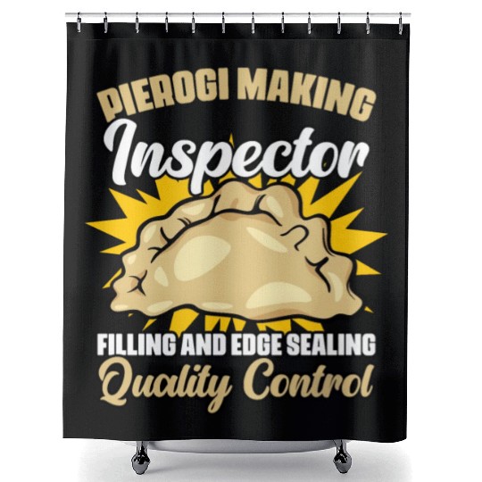 Pierogi Making Funny Polish Dumpling Food Maker Shower Curtains