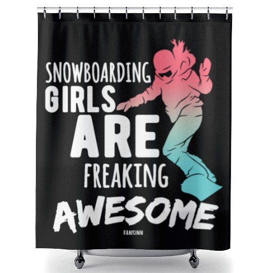 Winter sports for women and girls Shower Curtains