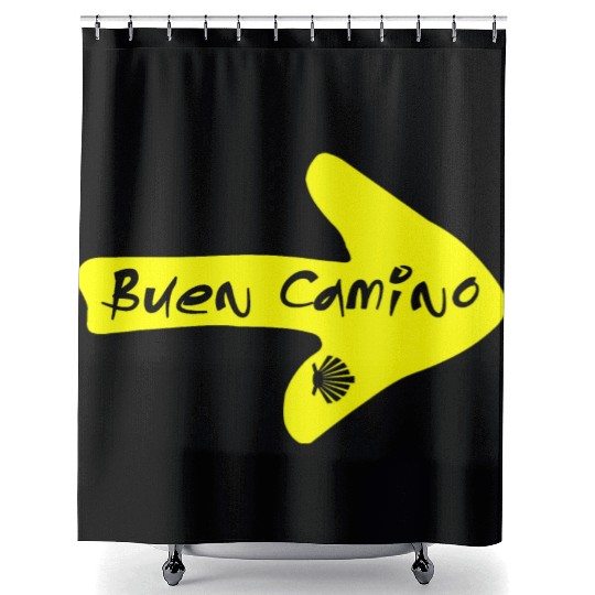 Buen Camino de Santiago Compostela Spain St James Shower Curtains