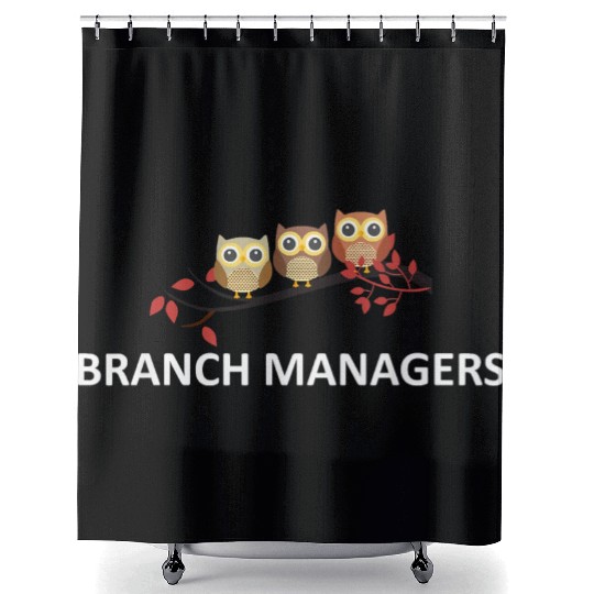 Branch Managers Cute Owls Owl Lover Bird Watcher Shower Curtains
