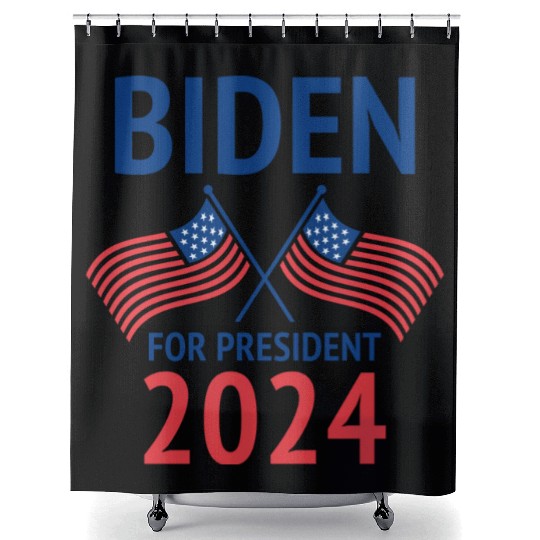 Joe Biden For President 2024 Shower Curtains