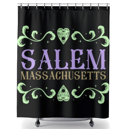 Salem Massachusetts Ouija Love Shower Curtains