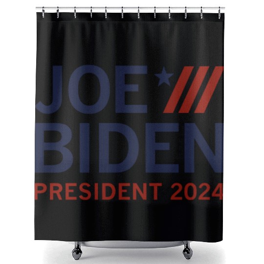 Joe Biden President 2024 Shower Curtains