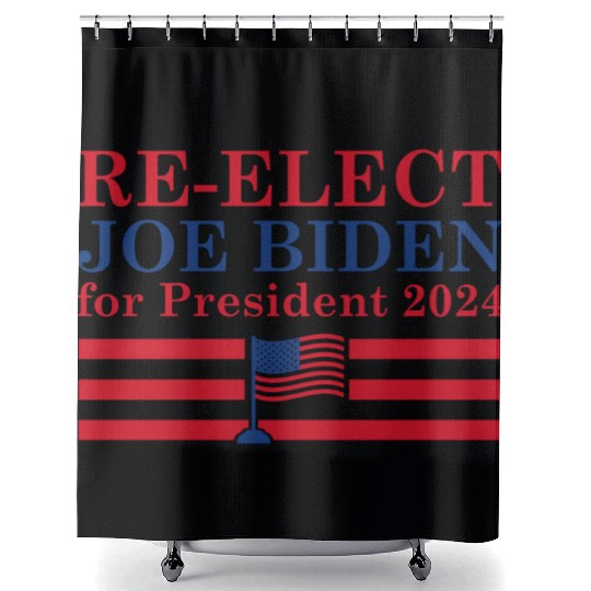 Joe Biden For President 2024 Shower Curtains