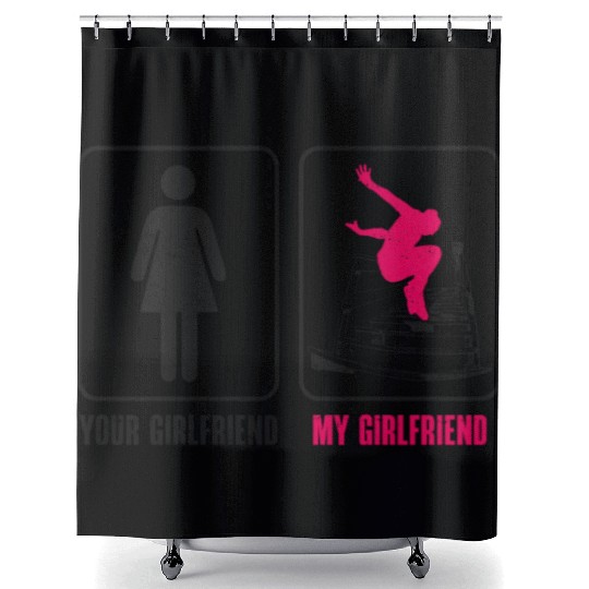 Parkour Free Running Traceur Shower Curtains