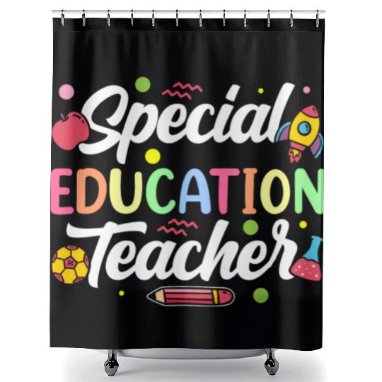 Special Education Teacher Cute Sped Awareness Shower Curtains