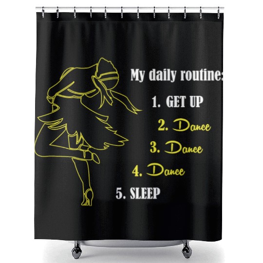 Funny Ballroom Dance Teacher Humor Ballroom Shower Curtains