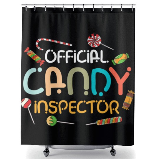 Halloween Costume Lollipop Official Candy Shower Curtains