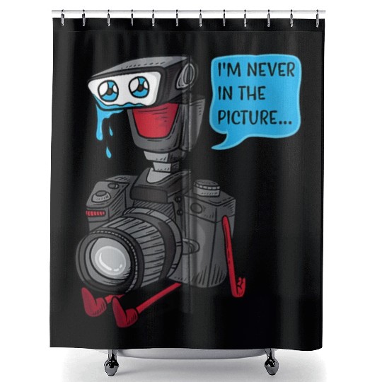 Sad Photo Camera Crying Photographer Joke Gift Pho Shower Curtains