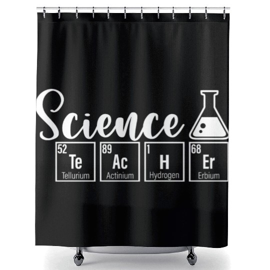 High School Science Teacher Shower Curtains Funny Science