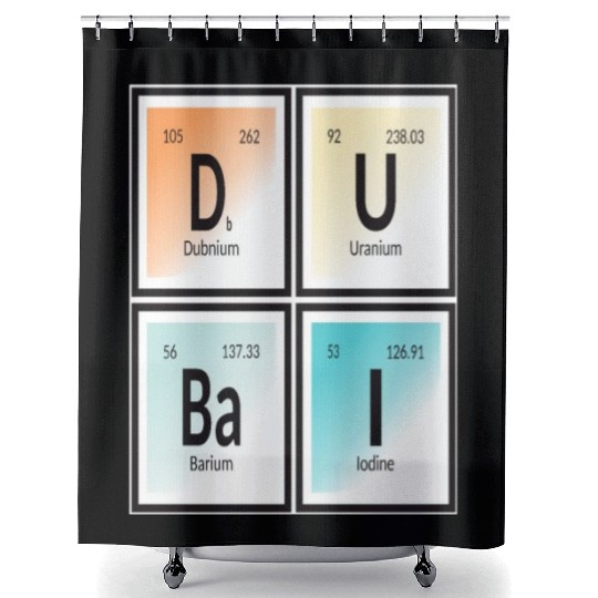 Elements of Dubai Shower Curtains