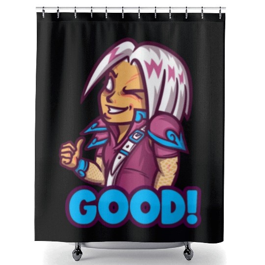 emote maker featuring lost ark inspired characters Shower Curtains