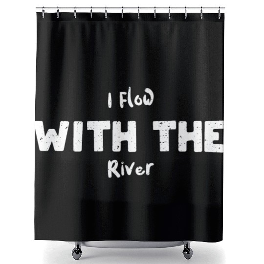 I Flow With The River - Poker Shower Curtains