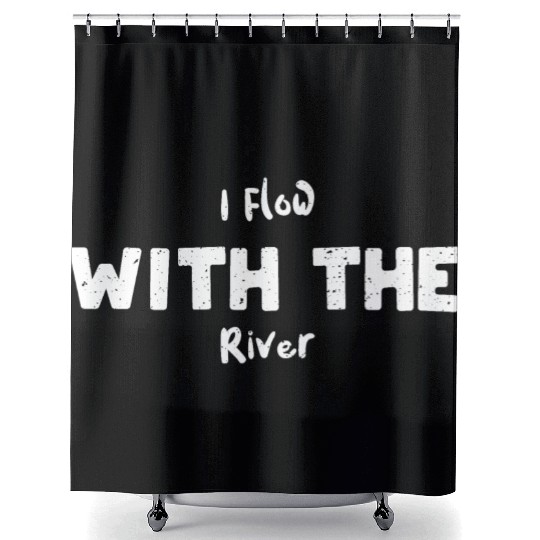 I Flow With The River - Poker Shower Curtains