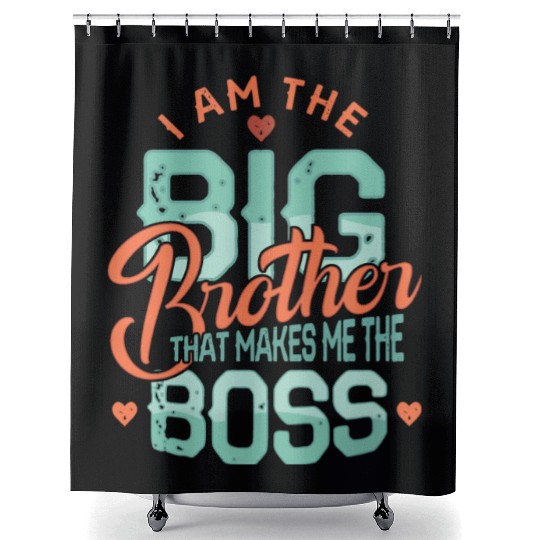 I'm the big brother 2023 pregnancy anouncement boy Shower Curtains