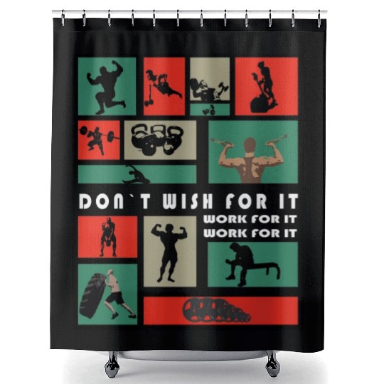 GYM LIFE Shower Curtains