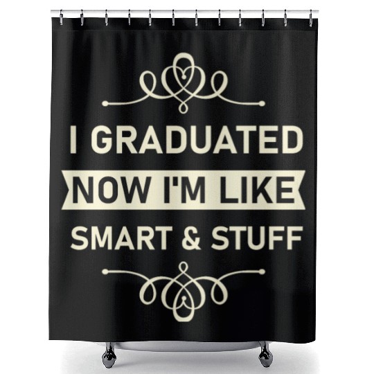 Funny College High School Graduation Gift Senior Shower Curtains