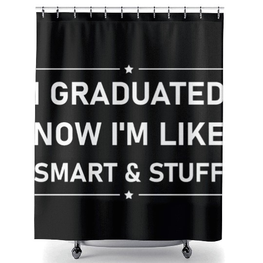 Funny College High School Graduation Gift Senior Shower Curtains