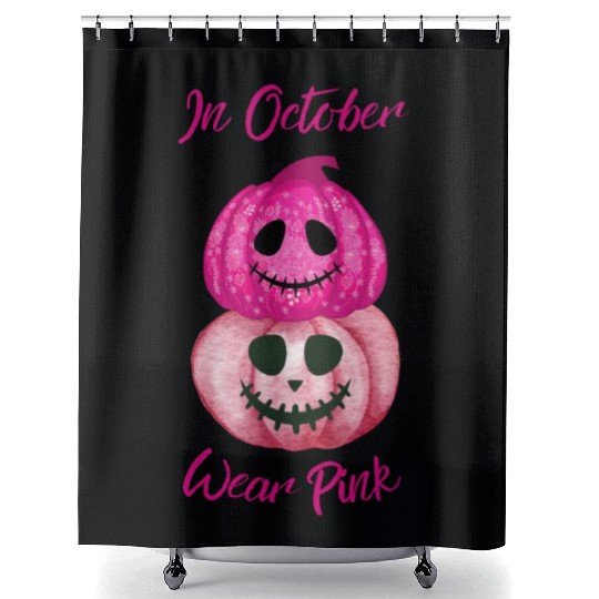 In October We Wear Pink - We wear pink Shower Curtains