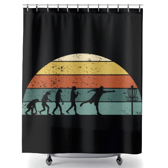 Disc Golf Disc Golfing Player Ultimate Frisbee Shower Curtains