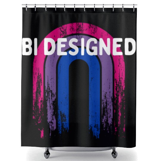 Bi Designed Bisexual Pride Month Bi Pride LGBT Shower Curtains