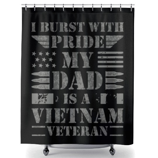 Proud Son Daughter of A Vietnam Veteran Shower Curtains