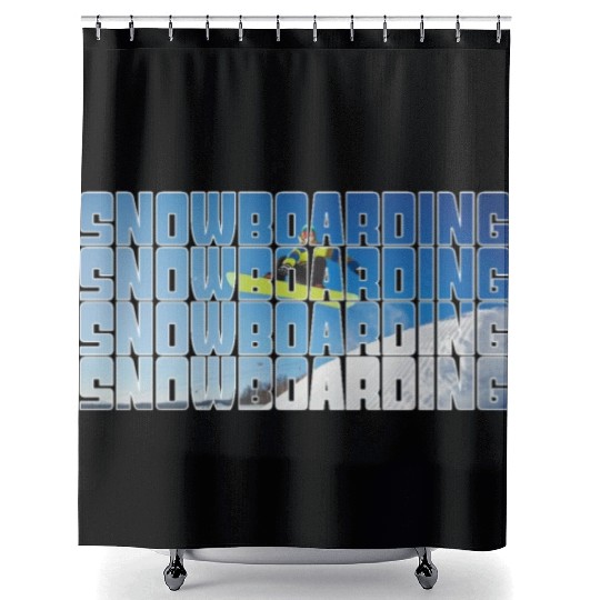 snowboarding Shower Curtains
