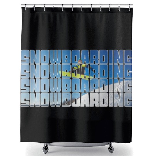 snowboarding Shower Curtains